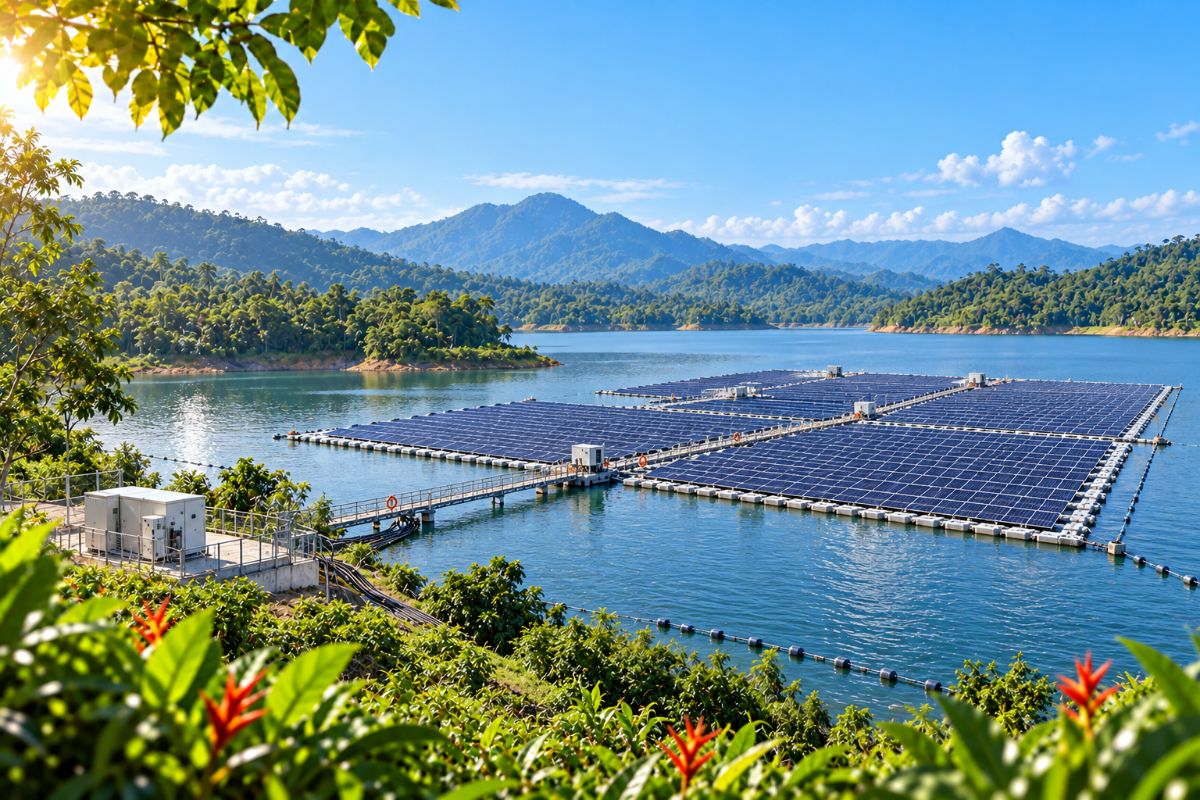 PLTS Terapung (Floating PV) di Waduk: Ketika Energi Surya Menumpang di Atas Air