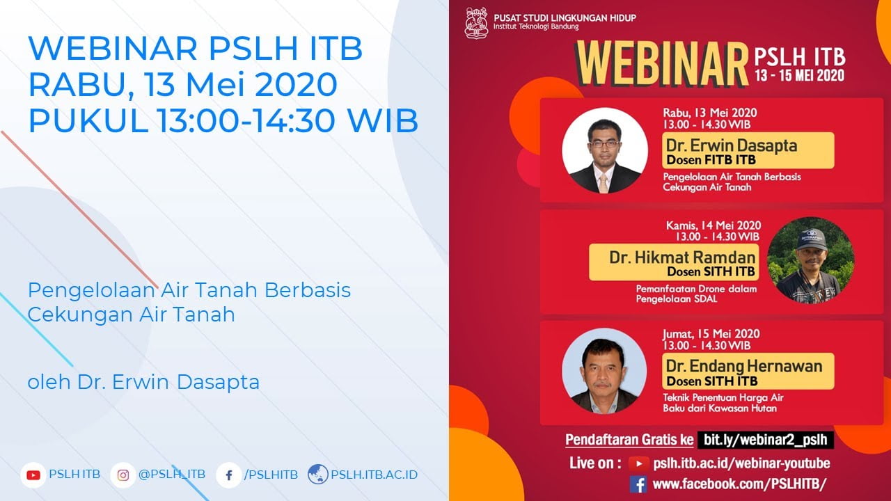 Webinar Pengelolaan Air Tanah Berbasis Cekungan Air Tanah - EcoEdu.id