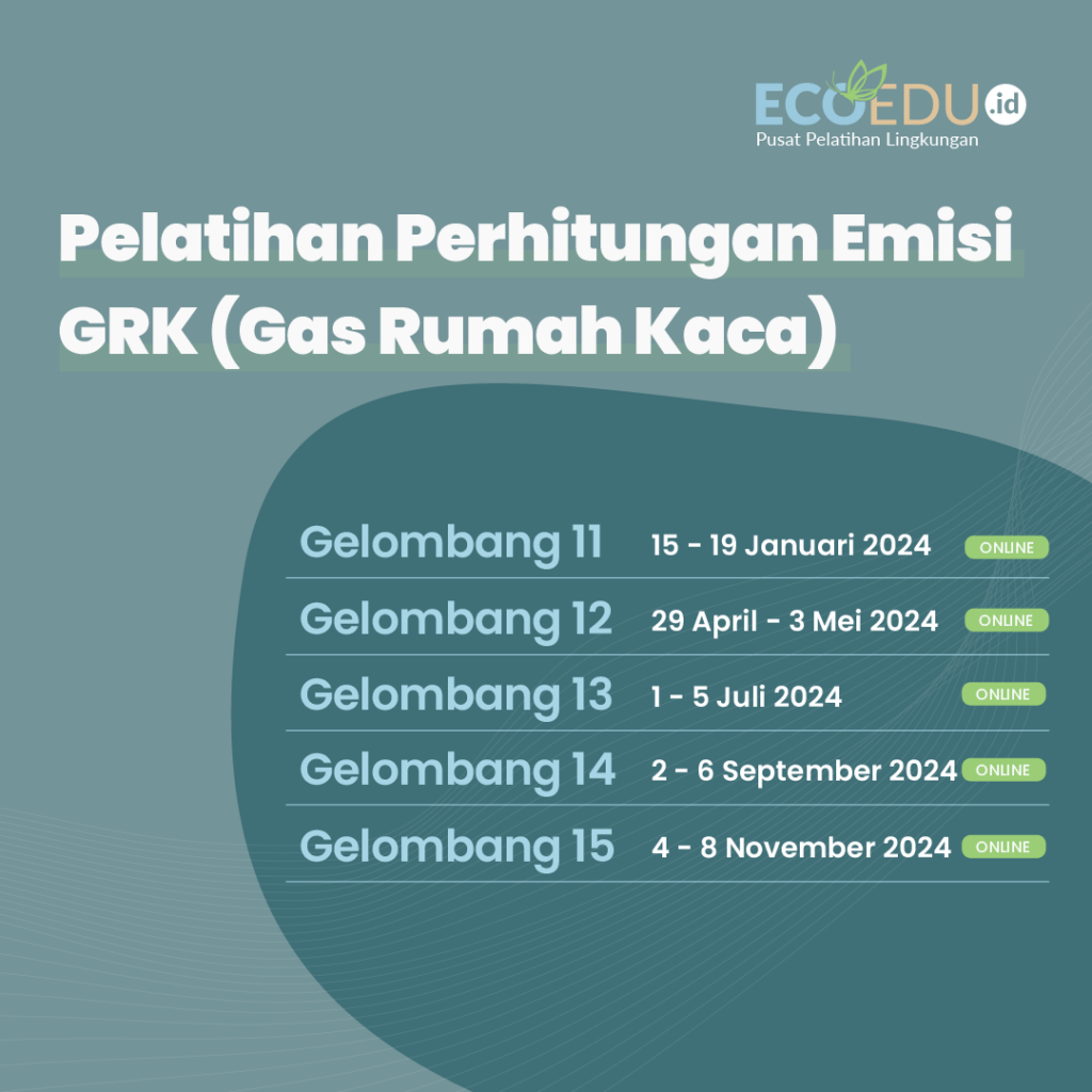 Pelatihan Perhitungan Emisi GRK (Gas Rumah Kaca) Gelombang 12 - EcoEdu.id